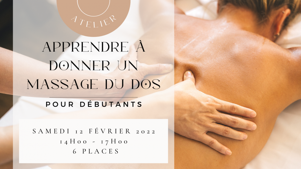 Atelier "massage du dos" - débutants