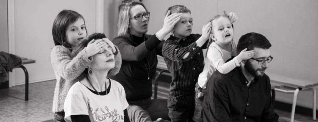 Atelier massage en famille