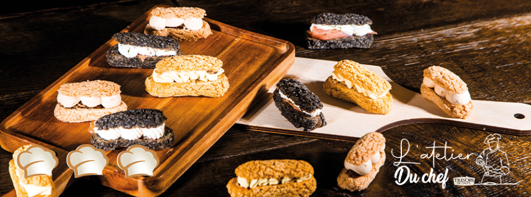 Atelier mignardises salées : trio d'éclairs