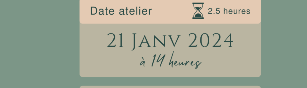 Atelier modelage