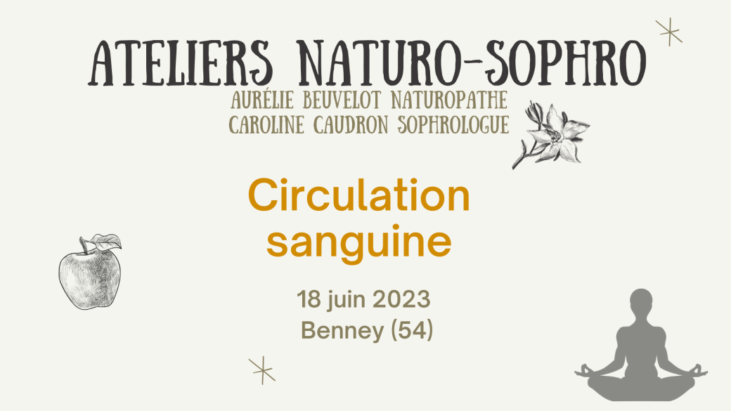 Atelier Naturopathie-Sophrologie "Circulation sanguine" à Benney