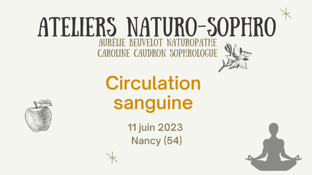 Atelier Naturopathie-Sophrologie "Circulation sanguine" à Nancy