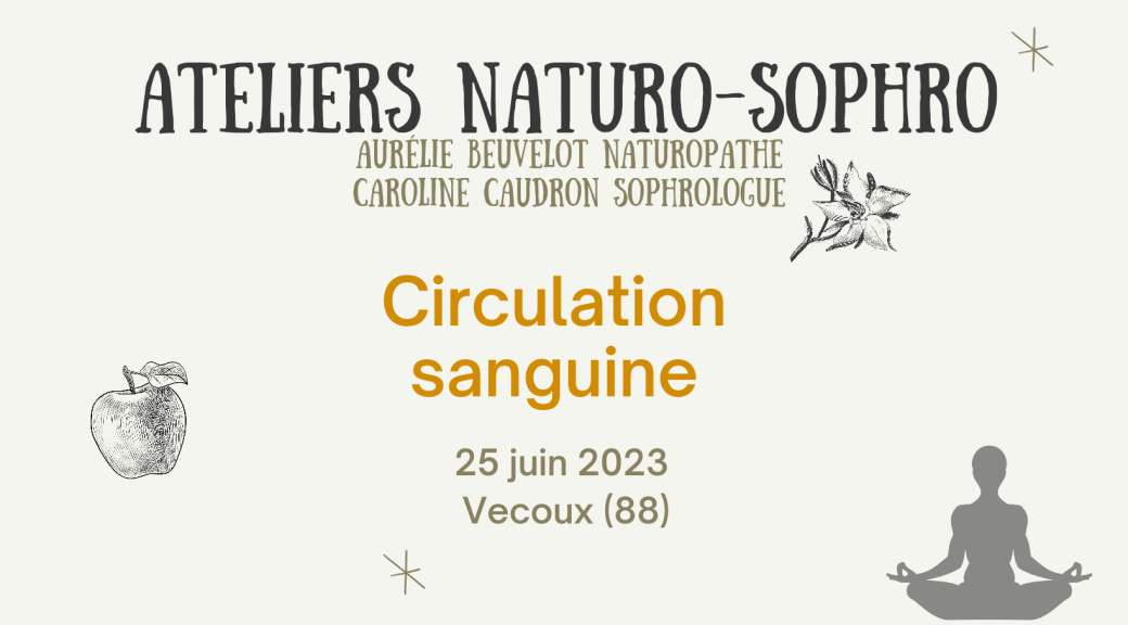 Atelier Naturopathie-Sophrologie "Circulation sanguine" à Vecoux