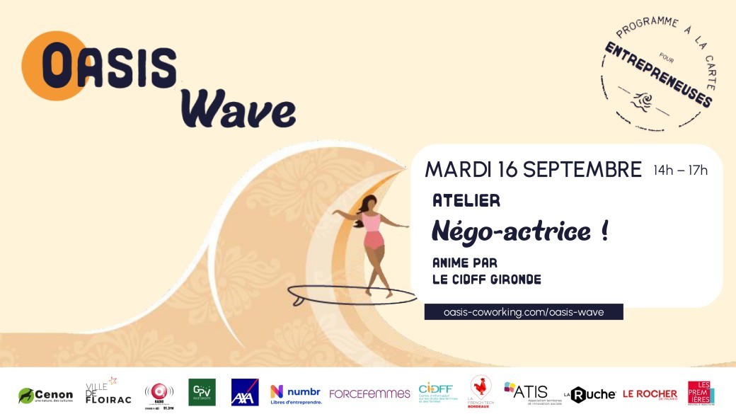Atelier animé par le CIDFF Gironde "Négo-actrice" - Réservé aux femmes entrepreneures