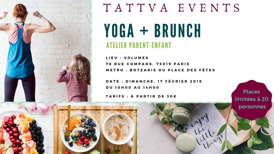 Atelier parent-enfant cours de yoga + brunch
