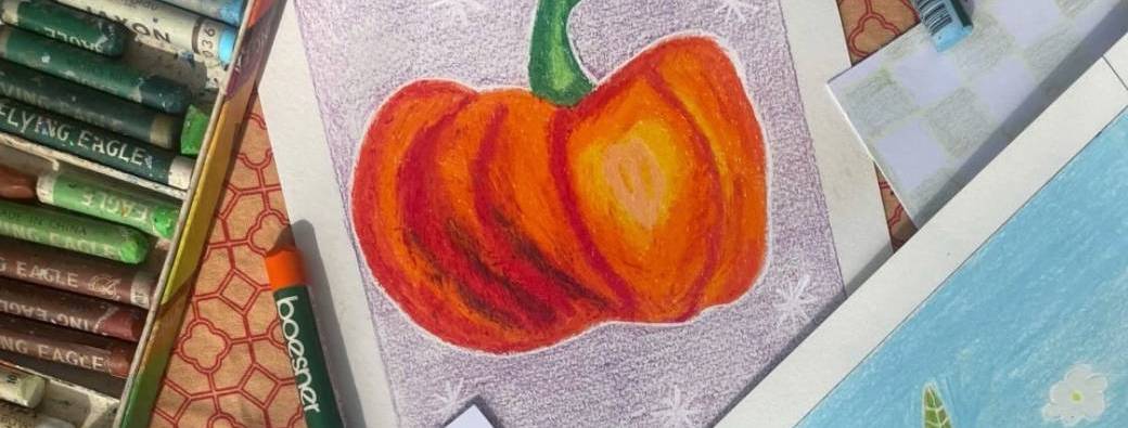 ATELIER PASTEL GRAS : affiche fruits et légumes
