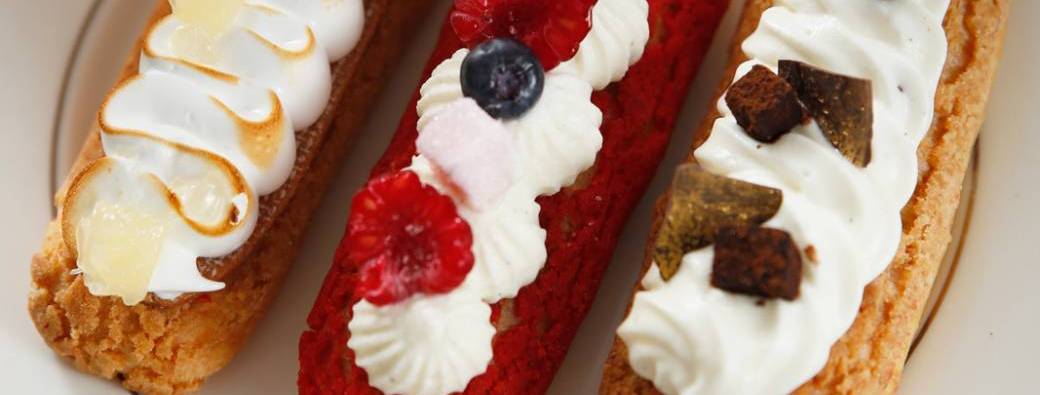 Atelier Pâtisserie – Des Éclairs revisitées façon "Tarte au citron, framboisier et tiramisu" 