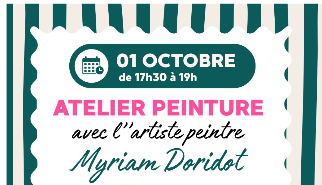 Atelier peinture avec Myriam Doridot