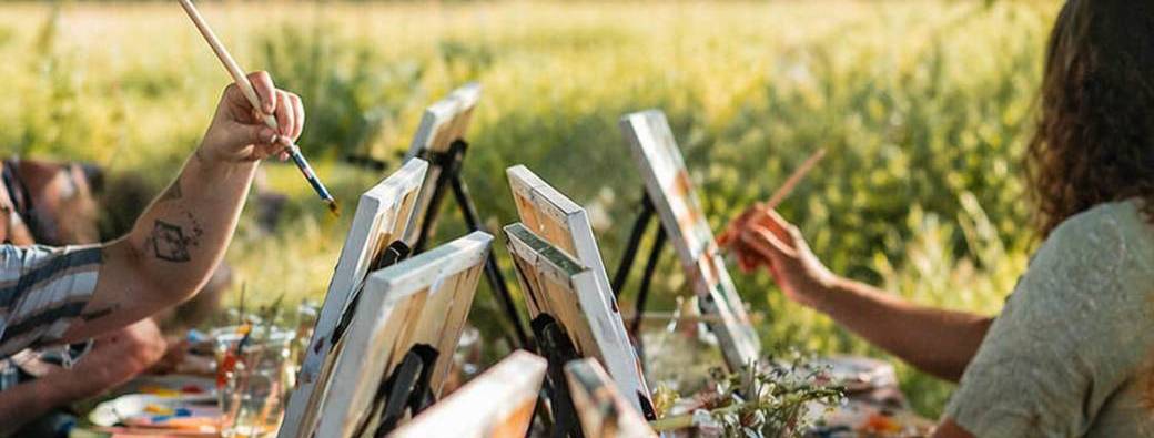 Atelier peinture en plein air | au cœur de L’Art est dans le pré