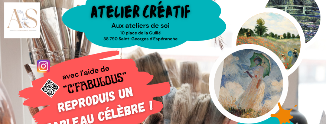 ATELIER PEINTURE Reproduis un tableau célèbre