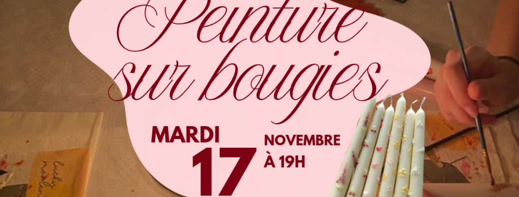 Atelier Peinture sur bougie 