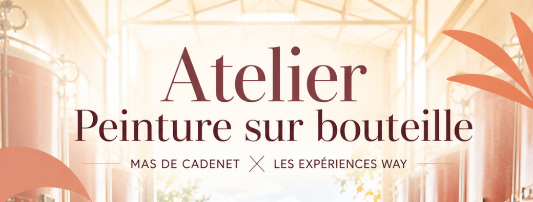 Atelier Peinture sur Bouteille - Samedi 19 Septembre 2026
