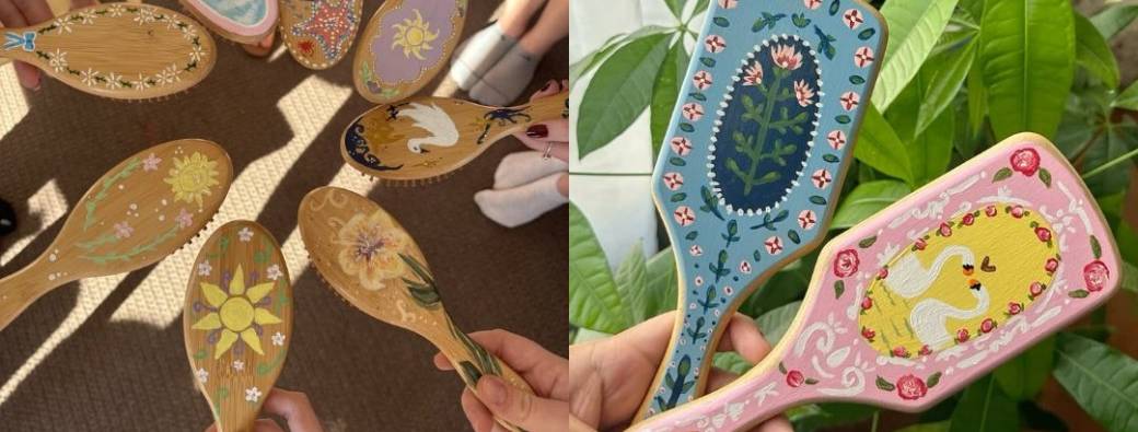 Atelier peinture sur brosse 