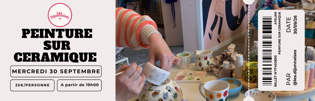 Atelier peinture sur céramique