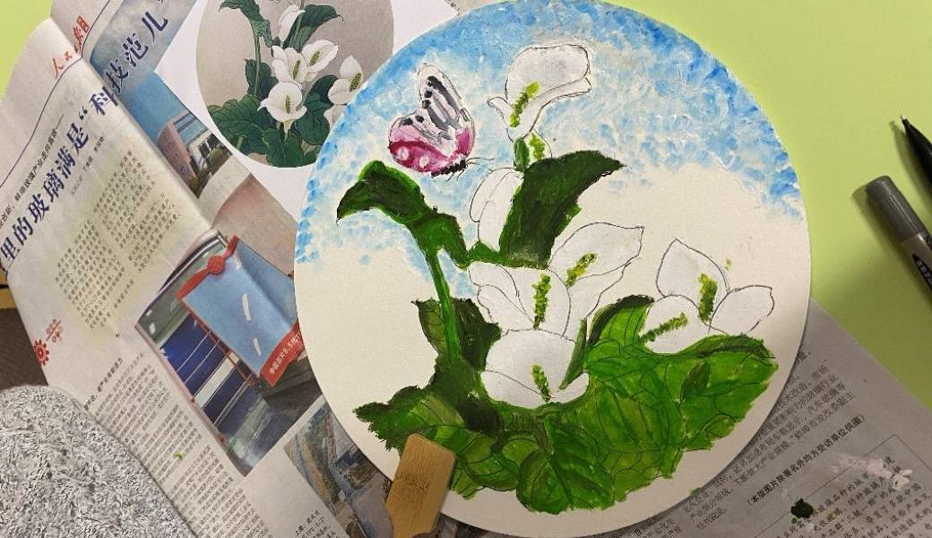 Atelier peinture sur éventails chinois