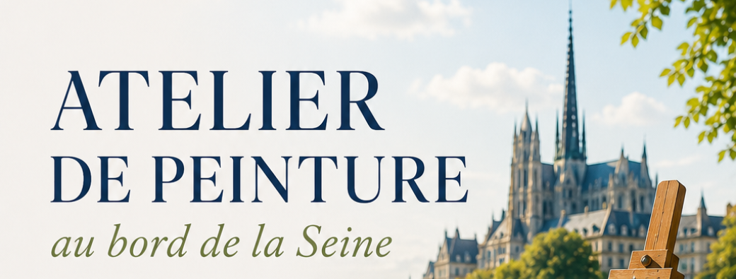 Atelier peinture texturée au bord de la Seine 