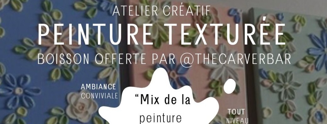Atelier peinture texturée x Halles Moov