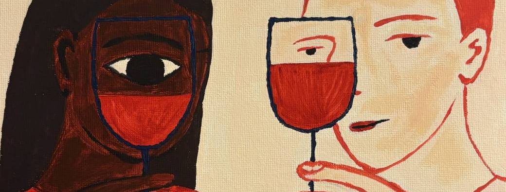 Atelier Peinture & Vin · Aux 4 Coins du Vin Bordeaux · Mercredi 18 Mars 2026 · 19h-21h30