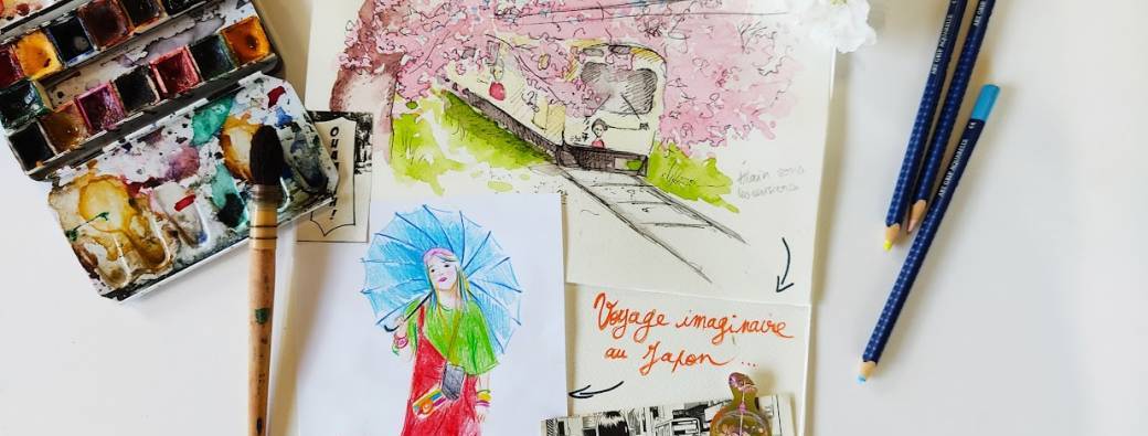 Carnet de voyage artistique — Atelier illustration avec Marie Gauthier