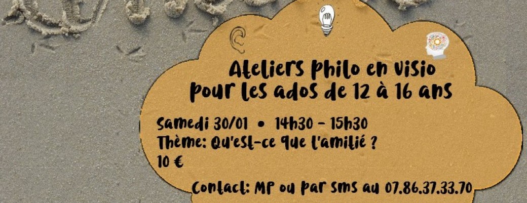 Atelier philo pour les ados de 12 à 16 ans
