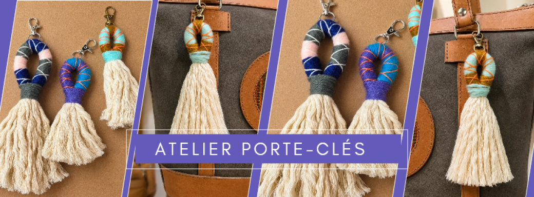 Atelier Porteclés pompon