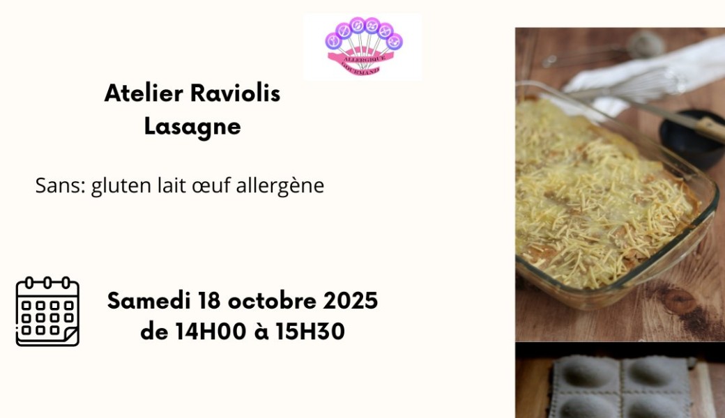 Atelier raviolis lasagnes sans GLO