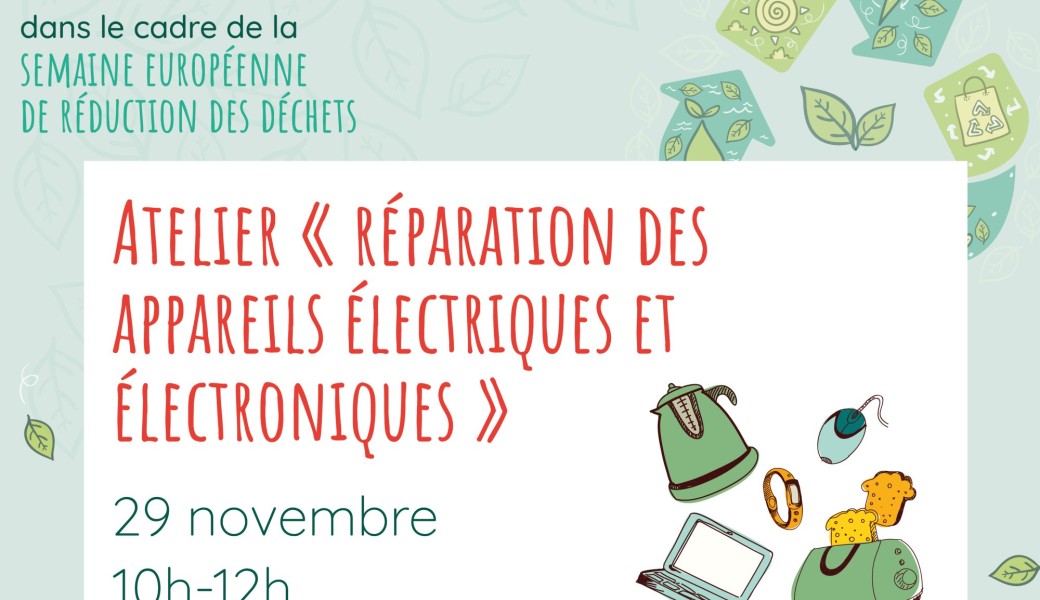 Atelier “réparation des appareils électriques et électroniques”