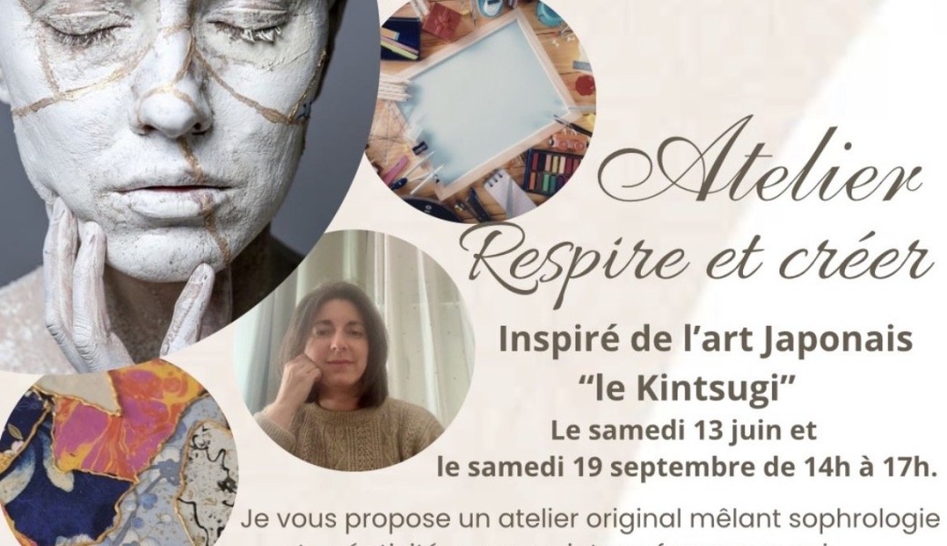 Atelier Respirer et Créer, inspiré de l'art japonais "Le Kintsugi"
