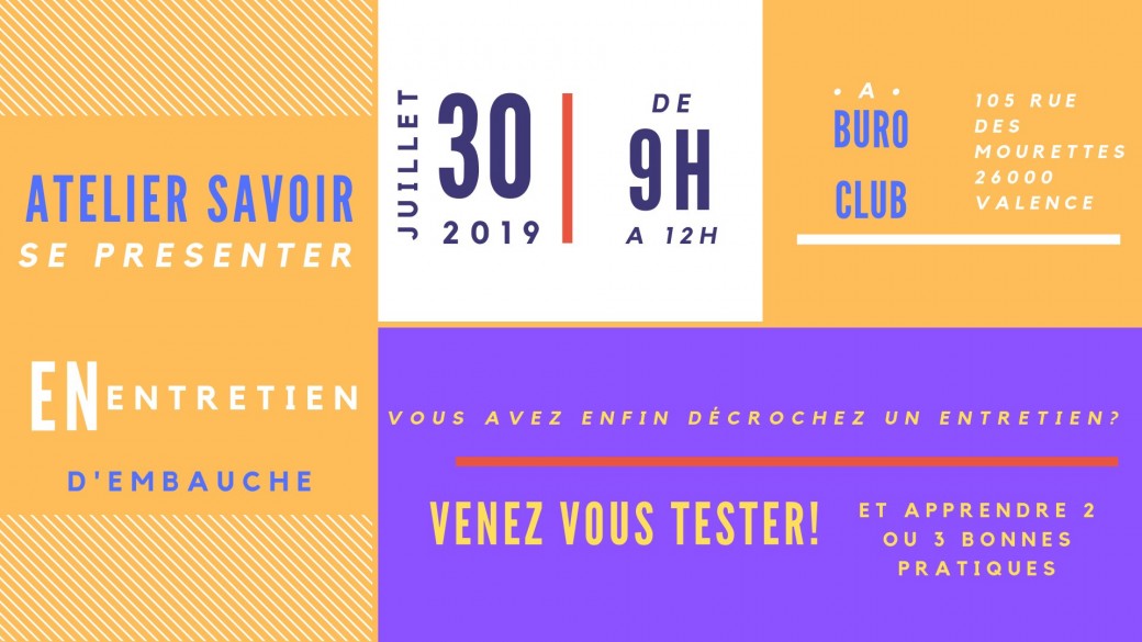 Tickets Atelier Se Presenter En Entretien Billetweb