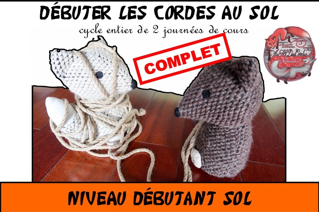 [COMPLET] Atelier Shibari : cycle entier "Débuter les cordes au sol" (niveau débutant sol) -CAEN-