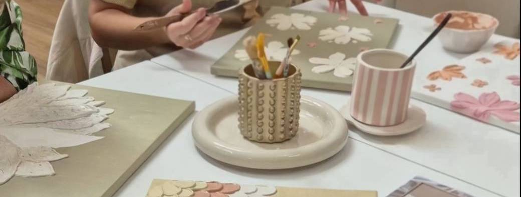 Atelier tableau texturé
