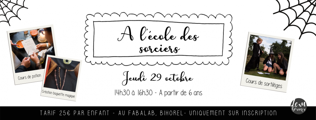 Atelier thème "A l'école des sorciers"