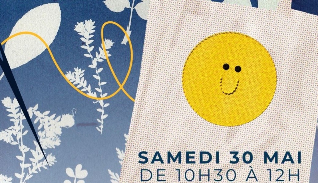 Atelier tote-bag : customisation et cyanotype
