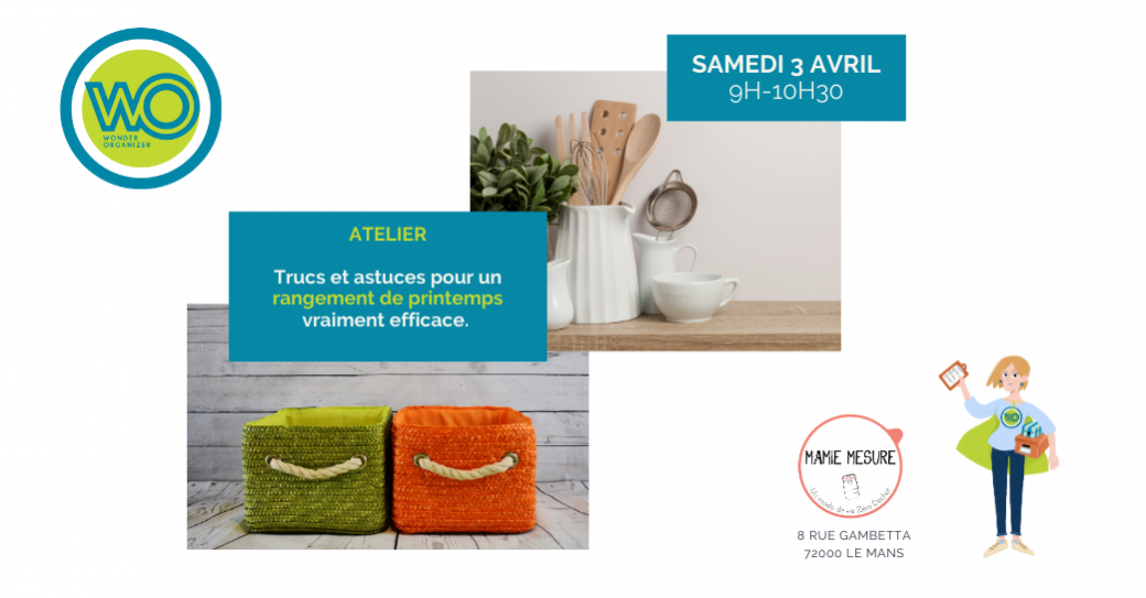 Atelier Trucs et astuces pour un rangement de Printemps vraiment efficace