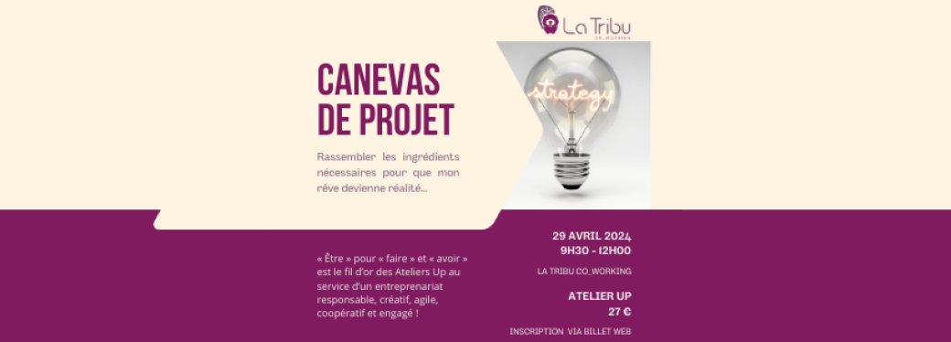 ATELIER UP - Canevas de projet 