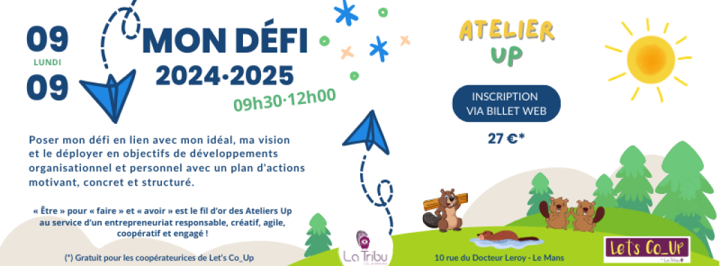 ATELIER UP - Mon défi 2024-2025