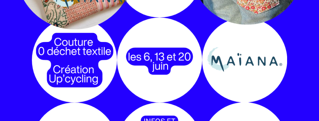 Atelier Up'cycling / couture à l'atelier Cyclab Surgères