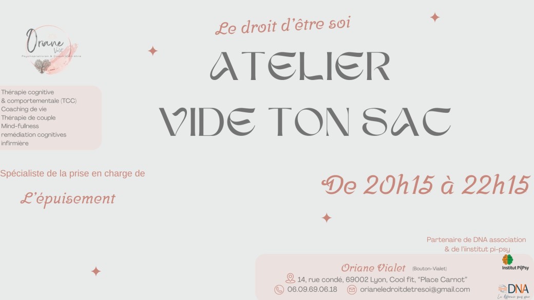 atelier vide ton sac
