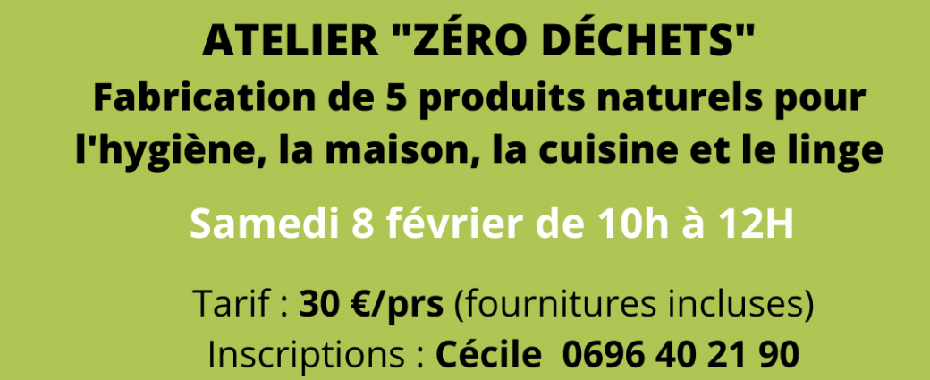 Atelier "zéro déchets"
