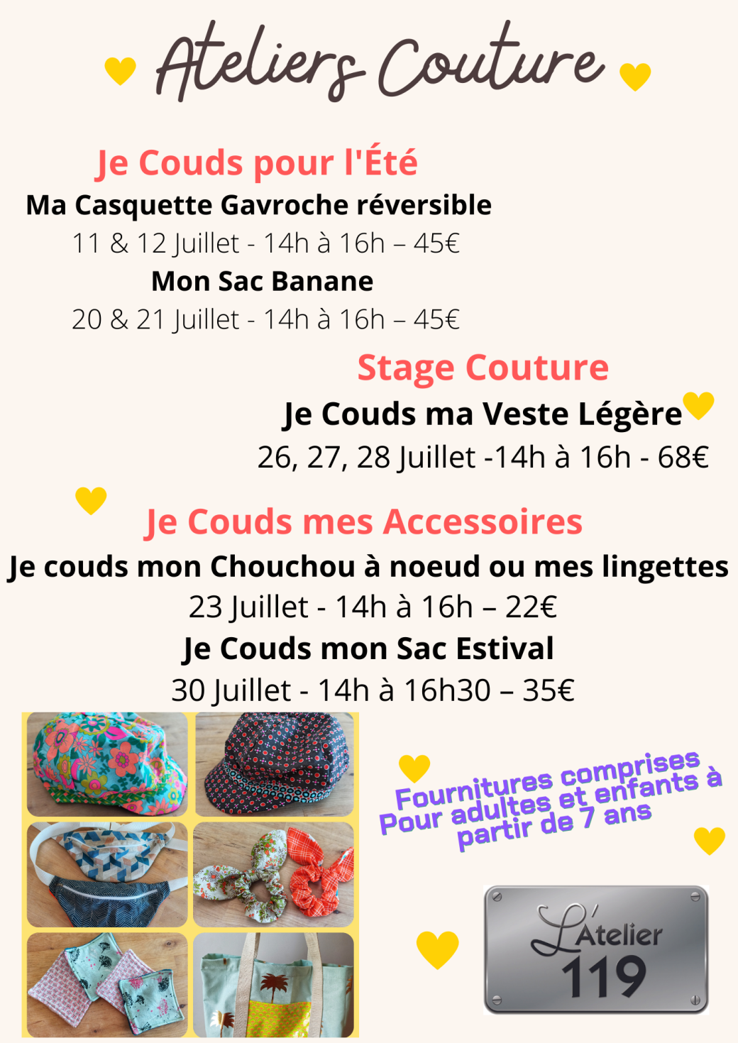 Ateliers Couture - Juillet 2022