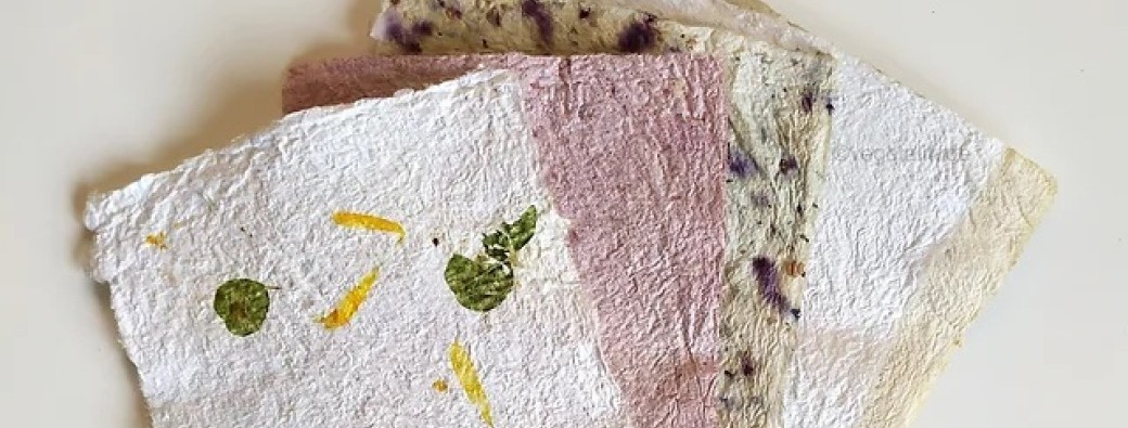 Ateliers créatifs « Impressions nature » #2 Papier fait maison
