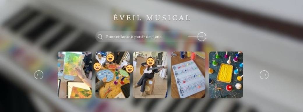 Ateliers d’éveil musical – Cycle maternelle  