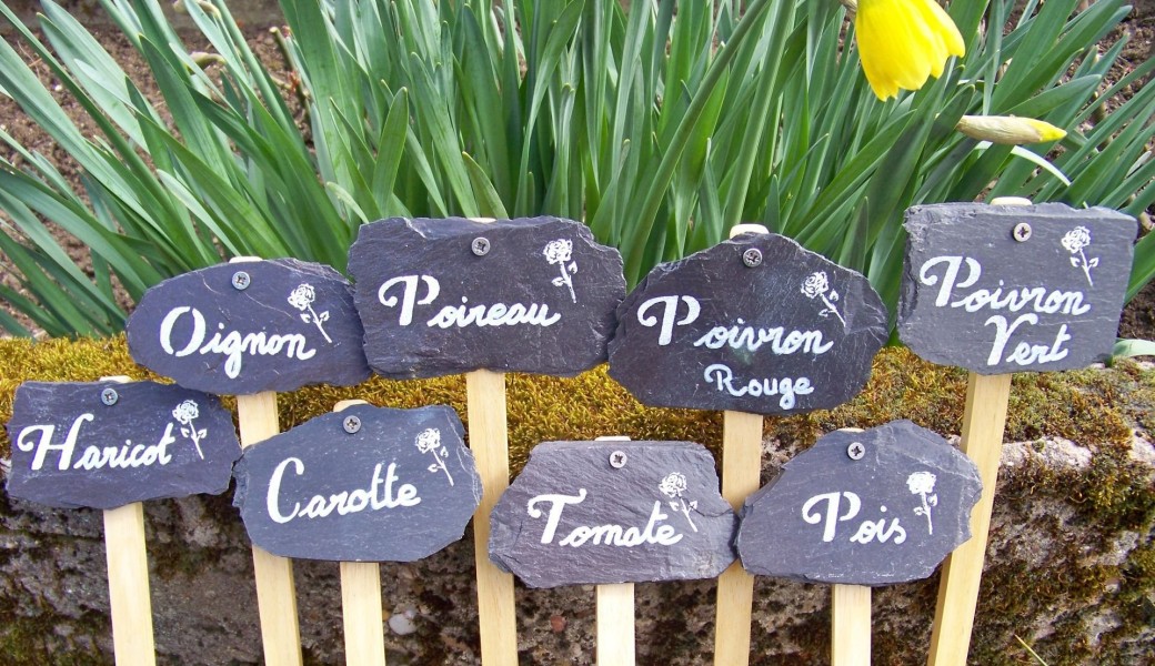 Ateliers de création des étiquettes de légumes pour le jardin 