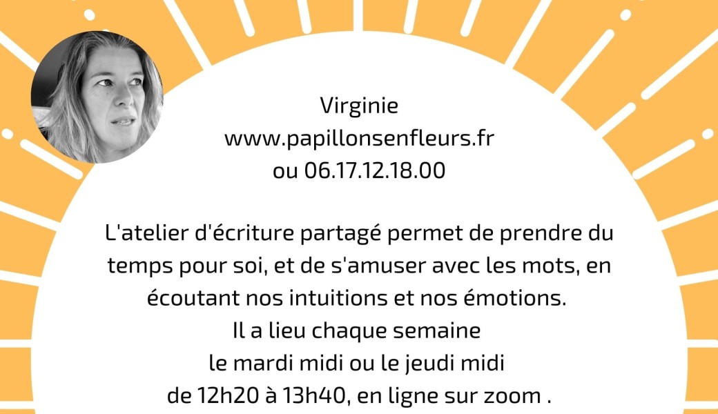 Ateliers d'écriture partagés du midi ANNUELS