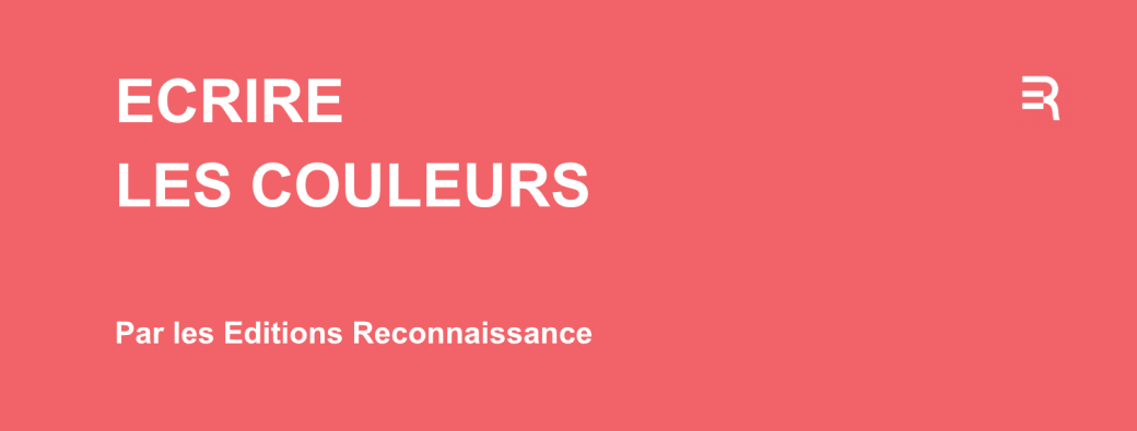 Atelier 1 - Écrire les couleurs