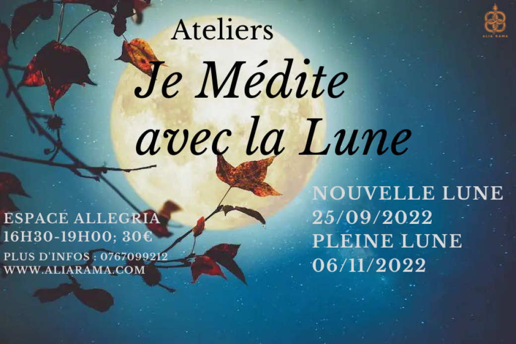 Ateliers : Je Médite Avec La Pleine Lune (Yin Yoga & Mantra Méditative)