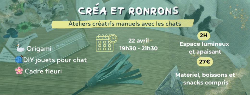 Ateliers manuels en compagnie des chats
