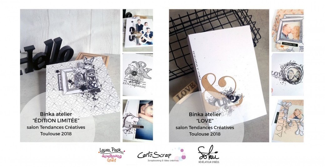 Ateliers scrap Salon de Toulouse 2018 par Binka