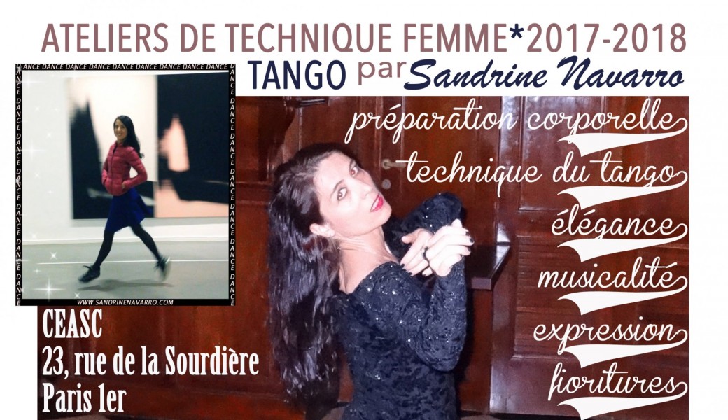 ATELIERS TANGO DE TECHNIQUE FEMME