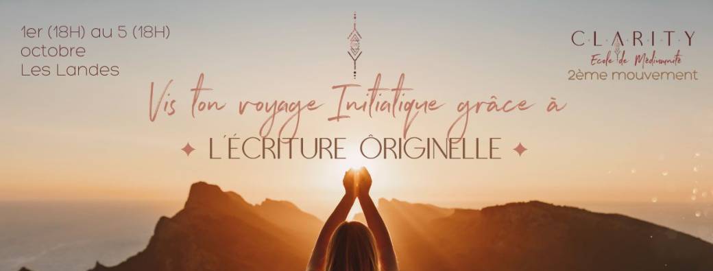 AVRIL - Vis ton voyage initiatique grâce à l'Ecriture Ôriginelle